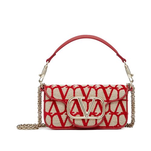 Valentino Small Loco Toile Iconographe Shoulder Bag